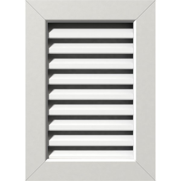 Vertical Gable Vent Functional, PVC Gable Vent w/ 1